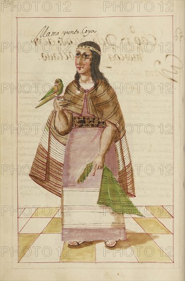 Mama Yunto; Madrid, Spain; completed in 1616; Ms. Ludwig XIII 16, fol. 37v