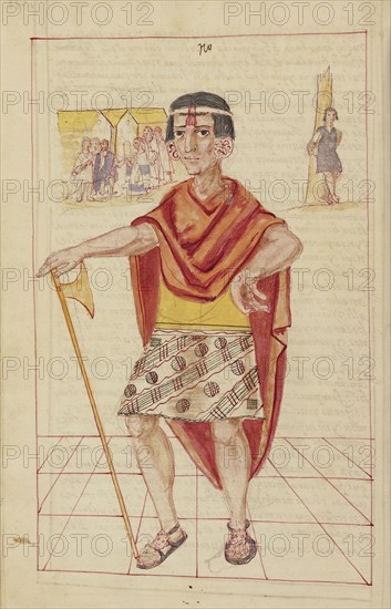 Huayna Capac; La Plata, Bolivia; completed in 1616; Ms. Ludwig XIII 16, fol. 57v