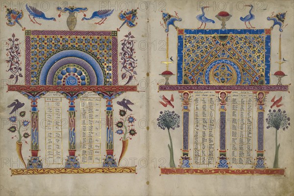 Canon Tables from the Zeyt'un Gospels, FOLIOS 2 AND 7