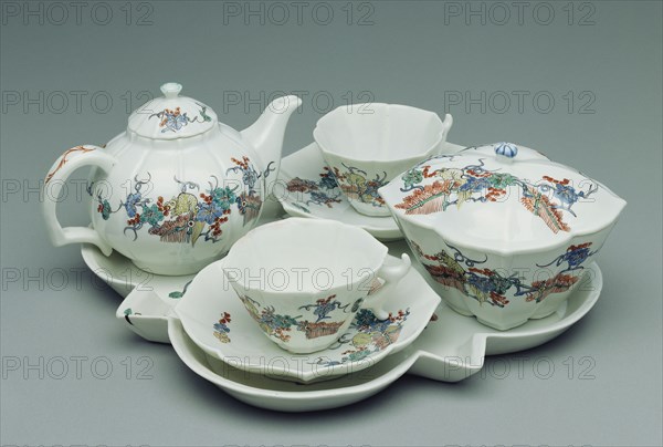 Tea Service; Chantilly Porcelain Manufactory, French, active about 1725 - about 1792, Chantilly, France; about 1730 - 1735