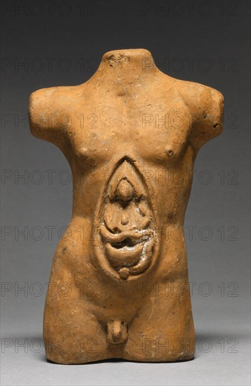 Votive Statuette; Etruria; 4th century B.C; Terracotta; 21.6 × 13.2 × 7.5 cm, 8 1,2 × 5 3,16 × 2 15,16 in