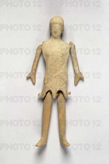 Doll; Greece; 5th century B.C; Terracotta; 13.5 cm, 5 5,16 in