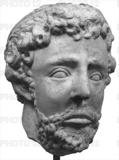 Imitation of a Roman Portrait of a Bearded Man; Turkey, ?, 20th century; Marble; 26.5 cm, 10 7,16 in