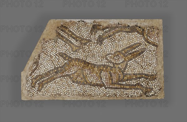 Mosaic of a Rabbit; Syria; 5th - 6th century; Mosaic; 68.6 x 114.3 cm, 27 x 45 in