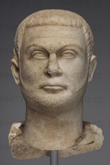 Fragment of a Togate Statue of Diocletian; about 295 - 300; Asia Minor marble, fine white; 35 cm, 13 3,4 in