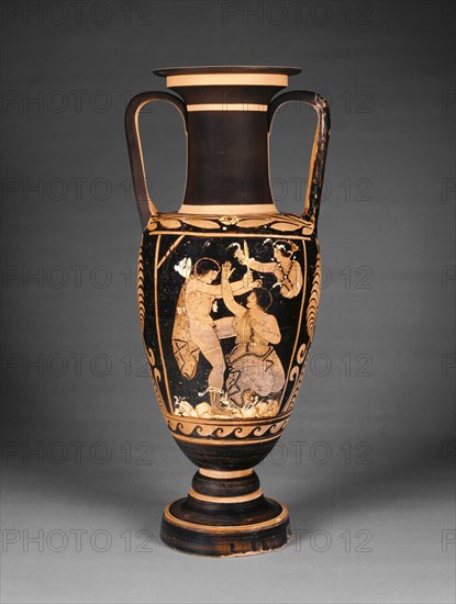 Paestan Red-Figure Neck Amphora; Attributed as close to Asteas, Greek, Paestan, active about 350 - 320 B.C., Paestum, South