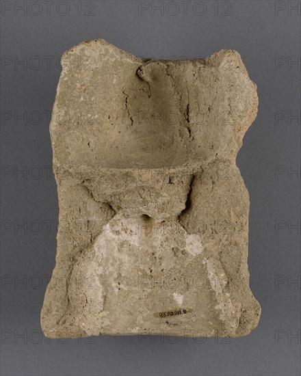 Fragmentary Antefix; Tarquinia, ?, Etruria; 4th century B.C; Terracotta; 20.1 × 14.2 × 6.4 cm, 7 15,16 × 5 9,16 × 2 1,2 in