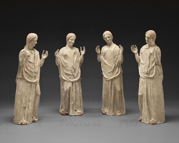 Group of Statues of Mourning Women, 4, Canosa, South Italy; about 325 B.C; Terracotta