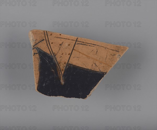 Attic Red-Figure Fragment; Attributed to the Berlin Painter, Greek, Attic, active about 500 - about 460 B.C., Athens, Greece