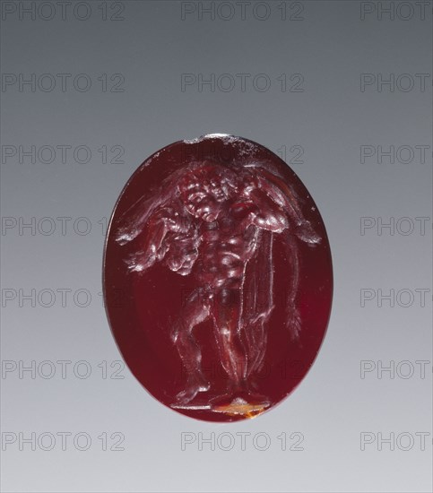 Engraved Gem; Italy; 1st - 2nd century; Red Carnelian; 1.1 x 0.9 cm, 7,16 x 3,8 in