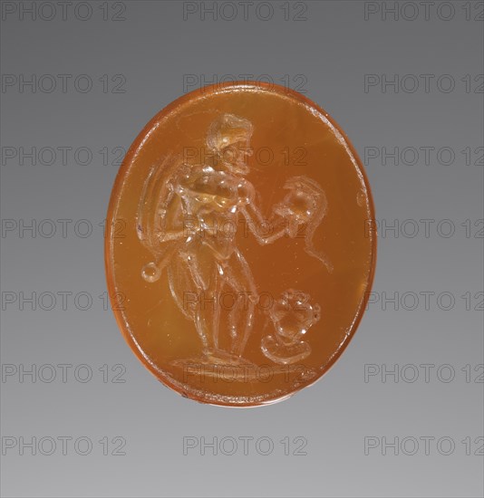 Engraved Gem; Europe; 20th century?; Carnelian; 1.3 x 1.5 cm, 1,2 x 5,8 in