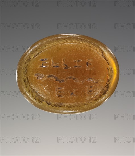 Engraved Gem, Roman Empire; 2nd - 4th century; Chalcedony; 1.2 x 1.5 x 0.4 cm, 7,16 x 5,8 x 3,16 in