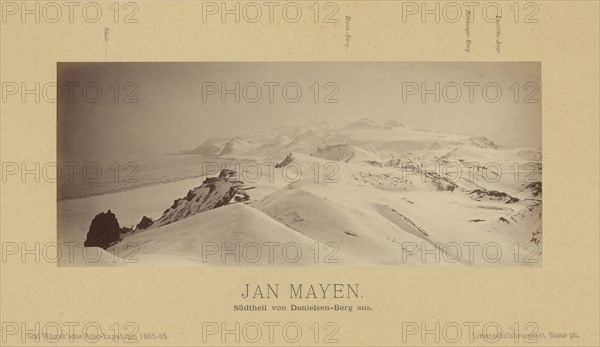 Jan Mayen, Sudtheil von Danielsen-Berg aus;, Linienschiffs-Lieutenant, Richard Basso, German ?, active 1882 - 1883, Jan Mayen