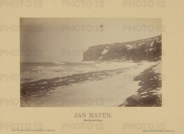 Jan Mayen, Nordwest-Cap;, Linienschiffs-Lieutenant, Richard Basso, German ?, active 1882 - 1883, Jan Mayen, Norway; 1882 - 1883