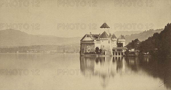 Château de Chillon; Bisson Frères, French, active 1840 - 1864, Switzerland; 1854 - 1864; Albumen silver print