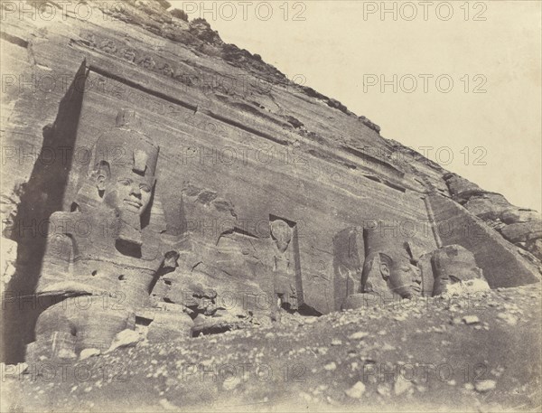 Ibsamboul. Spéos de Phré; John Beasly Greene, American, born France, 1832 - 1856, Abu Simbel, Egypt; 1853 - 1854; Salted paper