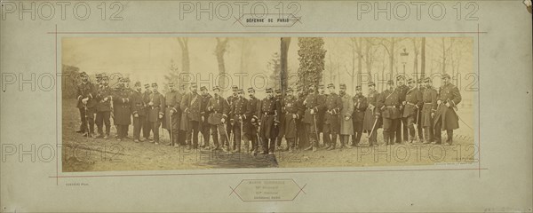 Garde Nationale, 29e Regiment, 92e Bataillon, Lt-Colonel Roux; André Adolphe-Eugène Disdéri, French, 1819 - 1889, Paris, France