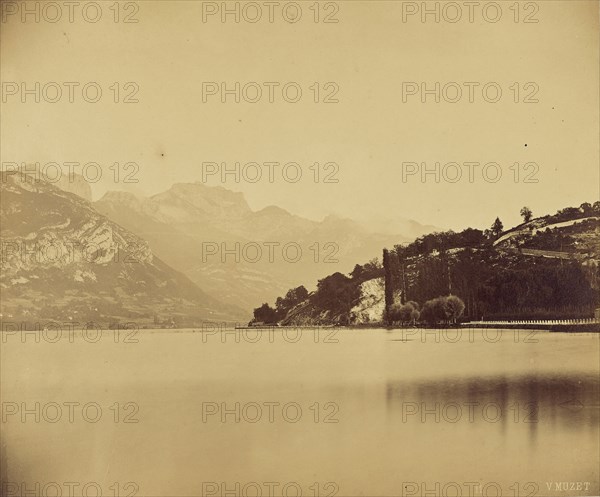 Lac D'Annecy; V. Muzet, French, active 1860s, Haute-Savoie, France; 1860; Albumen silver print