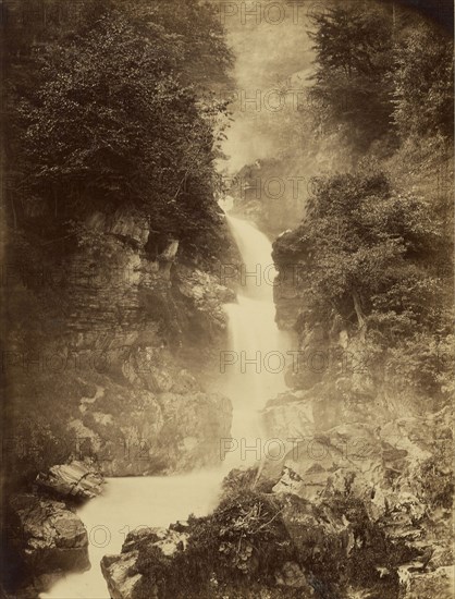 Chute du Reichenbach, Suisse, Switzerland; Charles Soulier, French, 1840 - 1875, Schattenhalb, Switzerland; 1860 - 1875