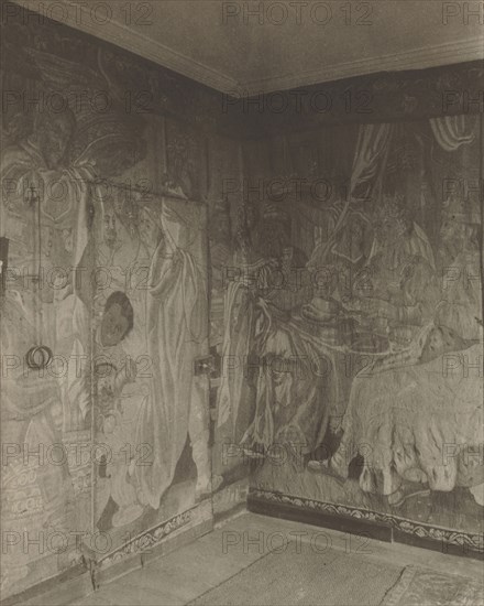 Kelmscott Manor: In the Tapestry Room; Frederick H. Evans, British, 1853 - 1943, 1896; Platinum print; 18.3 x 14.8 cm, 7 3,16