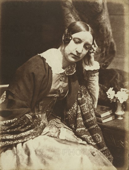 Miss Elizabeth Rigby; Hill & Adamson, Scottish, active 1843 - 1848, 1844 - 1845; Salted paper print from a Calotype negative