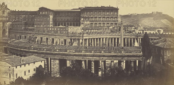 St. Peter's - Rome; Robert Macpherson, Scottish, 1811 - 1872, 1860s; Albumen silver print