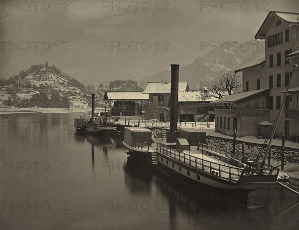 View of the Upper Rhine; Adolphe Braun, French, 1811 - 1877, about 1865; Carbon print; 36.7 x 47.5 cm 14 7,16 x 18 11,16 in