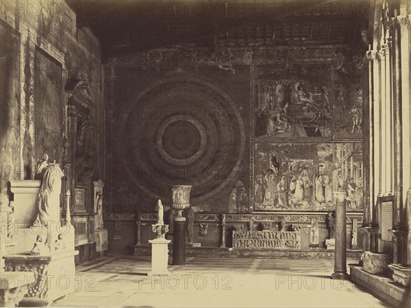 Pisa, Camposanto Interior; Fratelli Alinari, Italian, founded 1852, Italy; 1850s; Albumen silver print