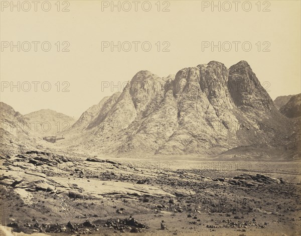 Mount Horeb, Sinai; Francis Frith, English, 1822 - 1898, 1858; Albumen silver print