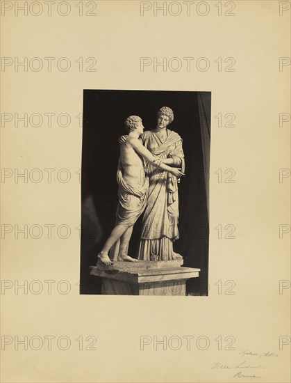 classical sculpture of woman and son; James Anderson, British, 1813 - 1877, Rome, Italy; about 1845 - 1855; Albumen silver