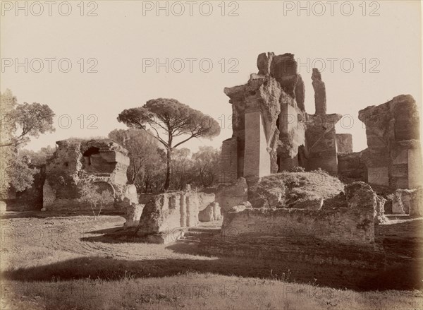 Hadrian's Villa Library; James Anderson, British, 1813 - 1877, about 1845 - 1877; Albumen silver print