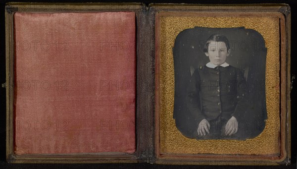 Portrait of a Seated Boy; American; about 1845; Daguerreotype