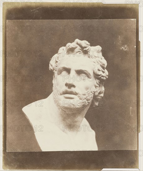 Bust of Patroclus; William Henry Fox Talbot, English, 1800 - 1877, before February 7, 1846; Salted paper print; 17.8 × 16 cm