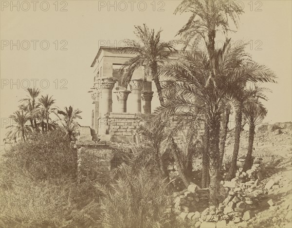 Kiosk of Philae , Kiosque of Phile; Antonio Beato, English, born Italy, about 1835 - 1906, 1880 - 1889; Albumen silver print