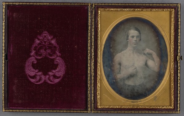 Portrait of an American Youth; Jeremiah Gurney, American, 1812 - 1895, 1852 - 1856; Daguerreotype, hand-colored