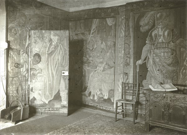 Kelmscott Manor. In the Tapestry Room; Frederick H. Evans, British, 1853 - 1943, 1896; Lantern slide; 5.1 x 7 cm