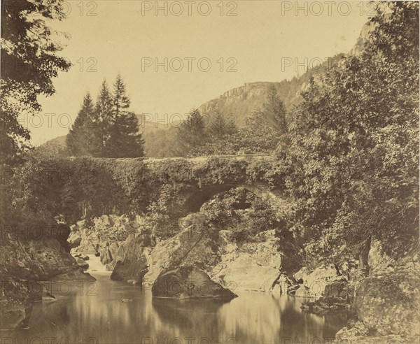Pool below Pont y Pari, Bettway Coed, Wales; Roger Fenton, English, 1819 - 1869, n.d; Albumen silver print