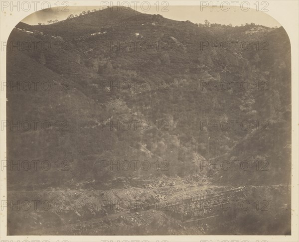 Railroad Bridge and Josephine; Carleton Watkins, American, 1829 - 1916, 1860; Salted paper print; 34.1 x 41.9 cm