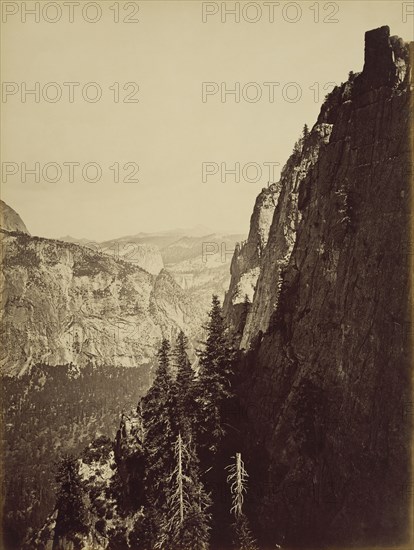 View from Moran Point; Carleton Watkins, American, 1829 - 1916, about 1880; Albumen silver print