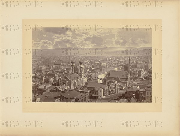 View from Windows Looking South; Eadweard J. Muybridge, American, born England, 1830 - 1904, 1877; Albumen silver print