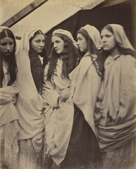 The Five Foolish Virgins; Julia Margaret Cameron, British, born India, 1815 - 1879, Freshwater, Isle of Wight, England; 1864