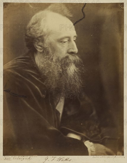 G.F. Watts; Julia Margaret Cameron, British, born India, 1815 - 1879, Freshwater, Isle of Wight, England; October 1865; Albumen