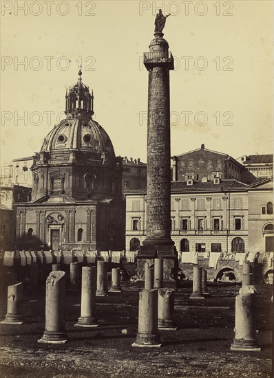 Column of Trajan; Tommaso Cuccioni, Italian, 1790 - 1864, 1850 - 1859; Albumen silver print