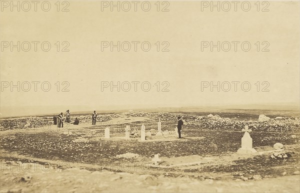 Plateau of Sebastopol X; Roger Fenton, English, 1819 - 1869, 1855; Salted paper print; 21.6 x 33.7 cm 8 1,2 x 13 1,4 in