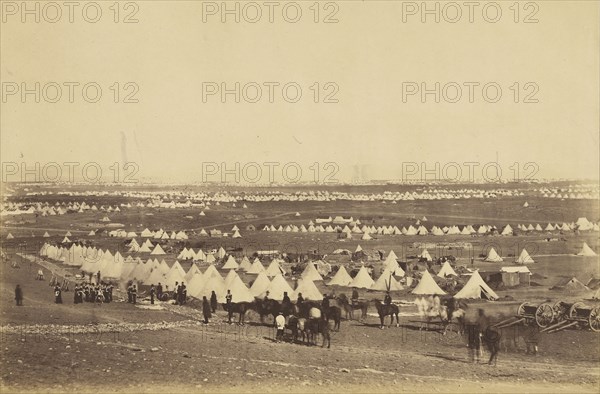 Plateau of Sebastopol II; Roger Fenton, English, 1819 - 1869, 1855; Salted paper print; 22.2 x 33.8 cm 8 3,4 x 13 5,16 in