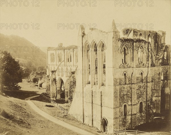 Rievaulx Abbey; Roger Fenton, English, 1819 - 1869, Rievaulx, England; 1854; Albumen silver print
