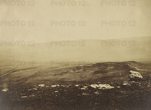 Plains of Balaklava IV; Roger Fenton, English, 1819 - 1869, Crimea; 1855; Salted paper print; 18.9 x 26 cm 7 7,16 x 10 1,4 in