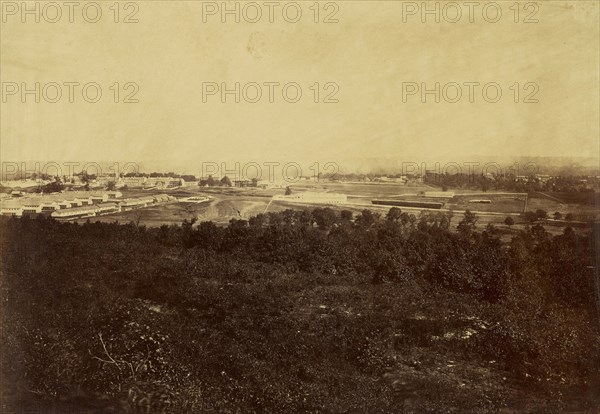 Ft. Leavenworth, Kansas; Alexander Gardner, American, born Scotland, 1821 - 1882, 1867; Albumen silver print