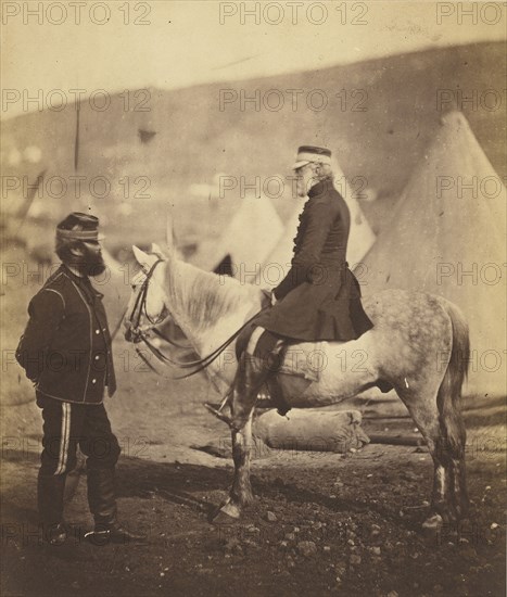 Lt. General the Honorable Sir J.Y. Scarlett, K.C.B; Roger Fenton, English, 1819 - 1869, 1855; Salted paper print