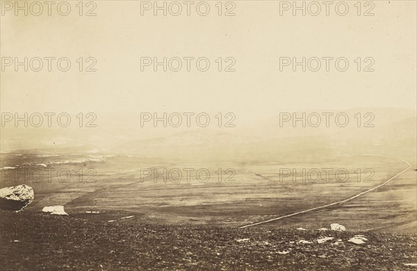 Plains of Balaklava III; Roger Fenton, English, 1819 - 1869, 1855; Albumen silver print